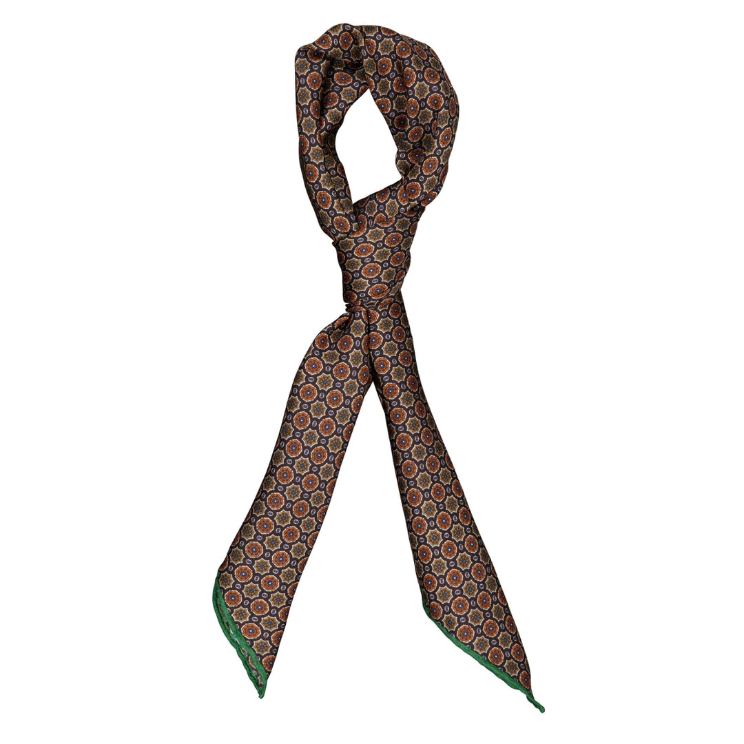 Silk Bandana Brown/Green