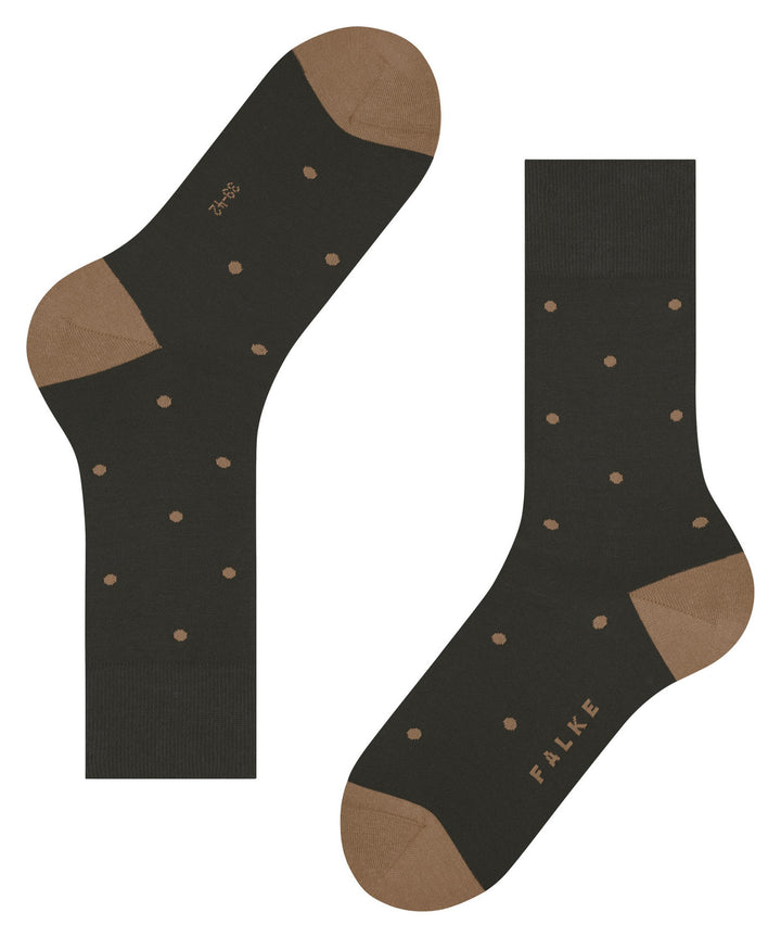 Dot Socks Dark Brown