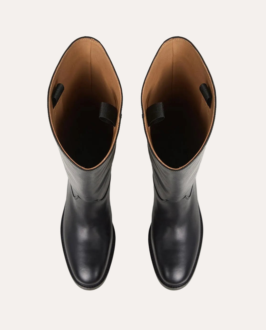 Florentine Leather Black - packshot ovenfra