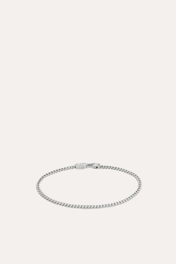 Men's Curb Bracelet M Silver – Tom Wood