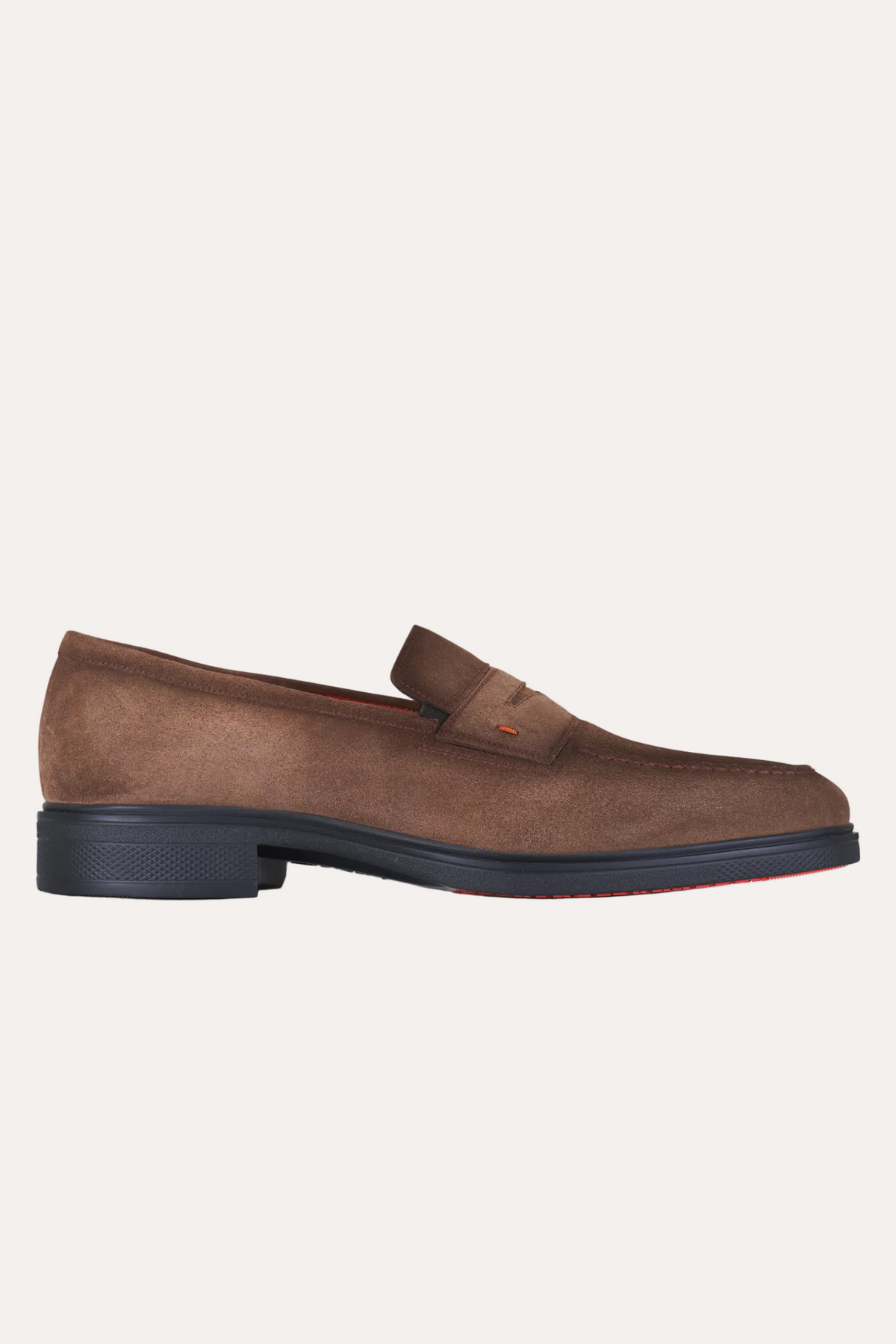 Santoni Suede Easy Loafer Brown - packshot