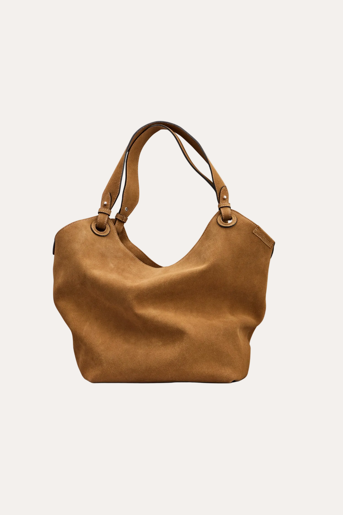 SOHO Shoulder Bag Gold Camel Suede - packshot
