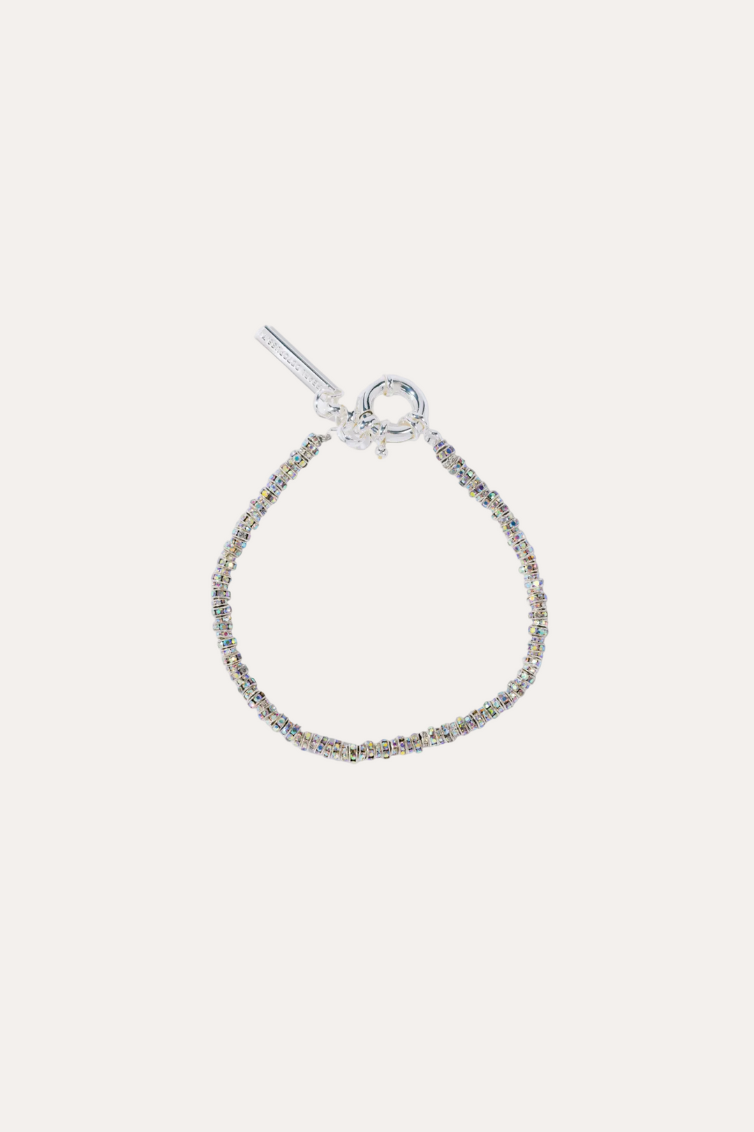 Skinny Diamond Anklet- Silver