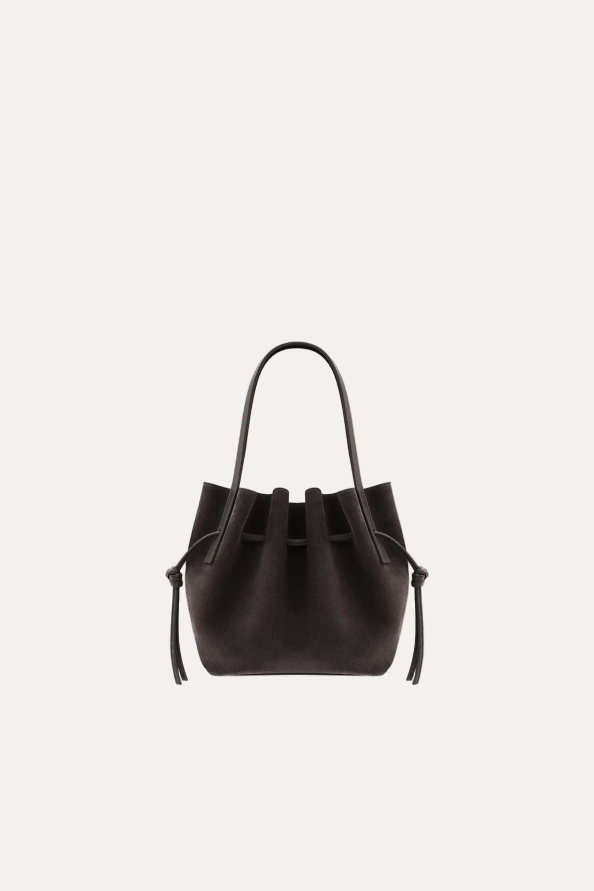 Yuzefi Mini Scallop Tote Ganache Suede packshot