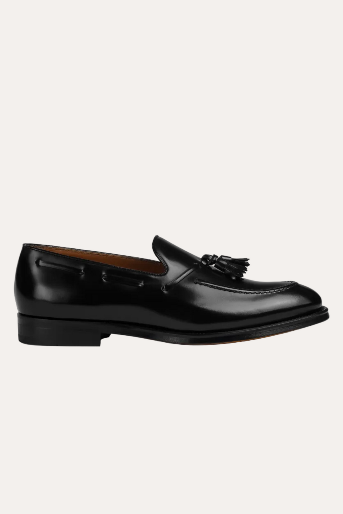 Doucal's Tassel Loafer Black Leather - packshot