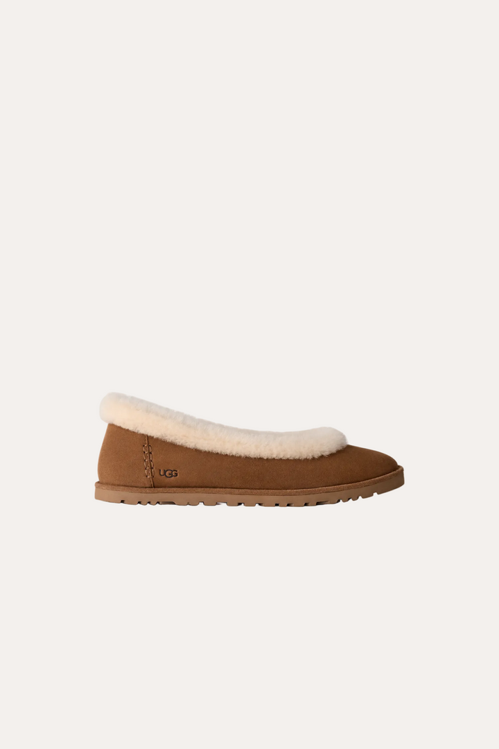 W Zora Ballet Flat Chestnut
