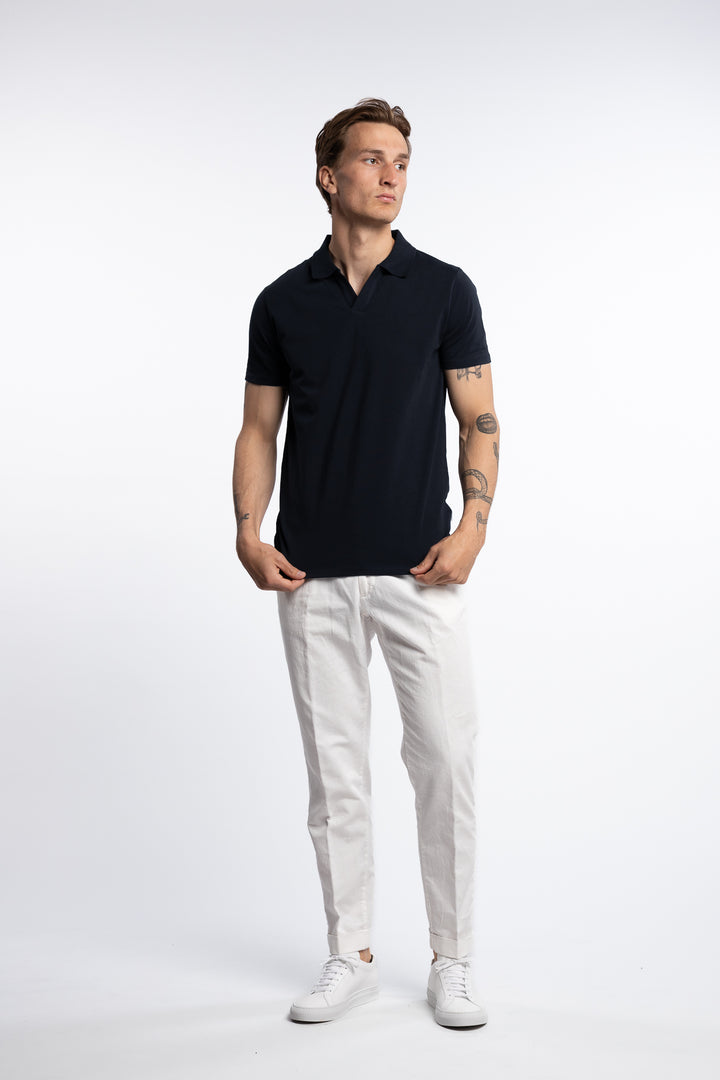 Stretch Polo Shirt Navy