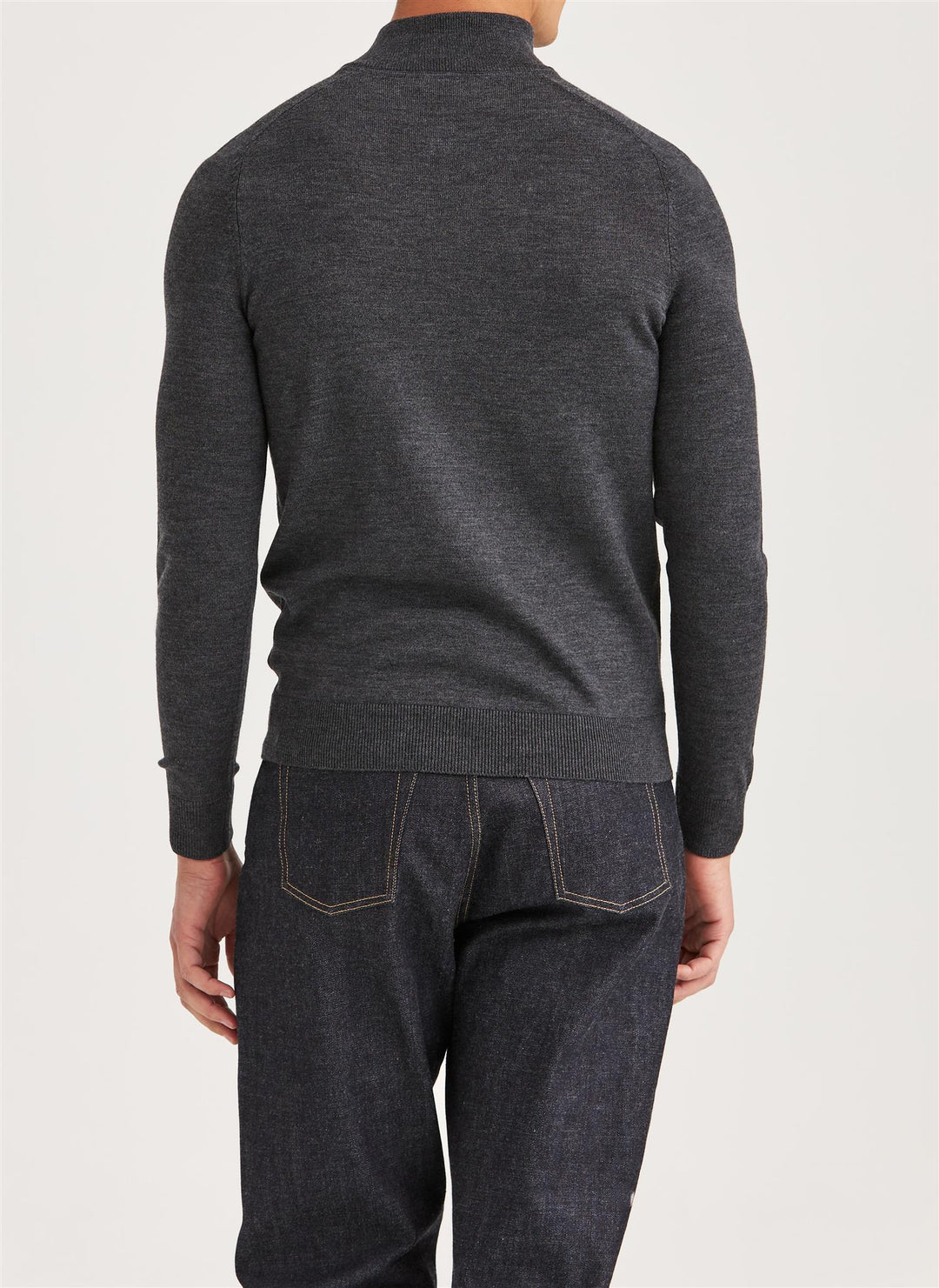 Merino John Zip Grey