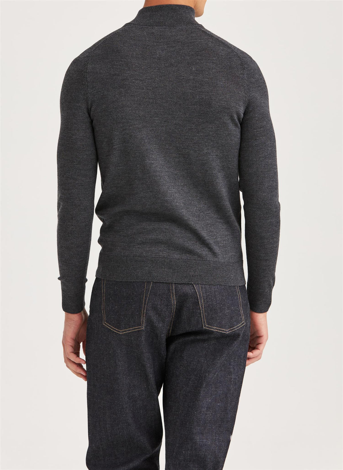Merino John Zip Grey