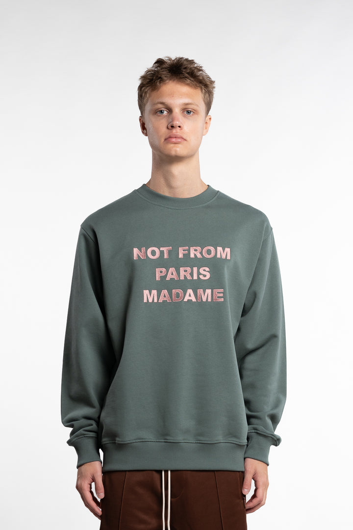 Le Sweatshirt Slogan Green