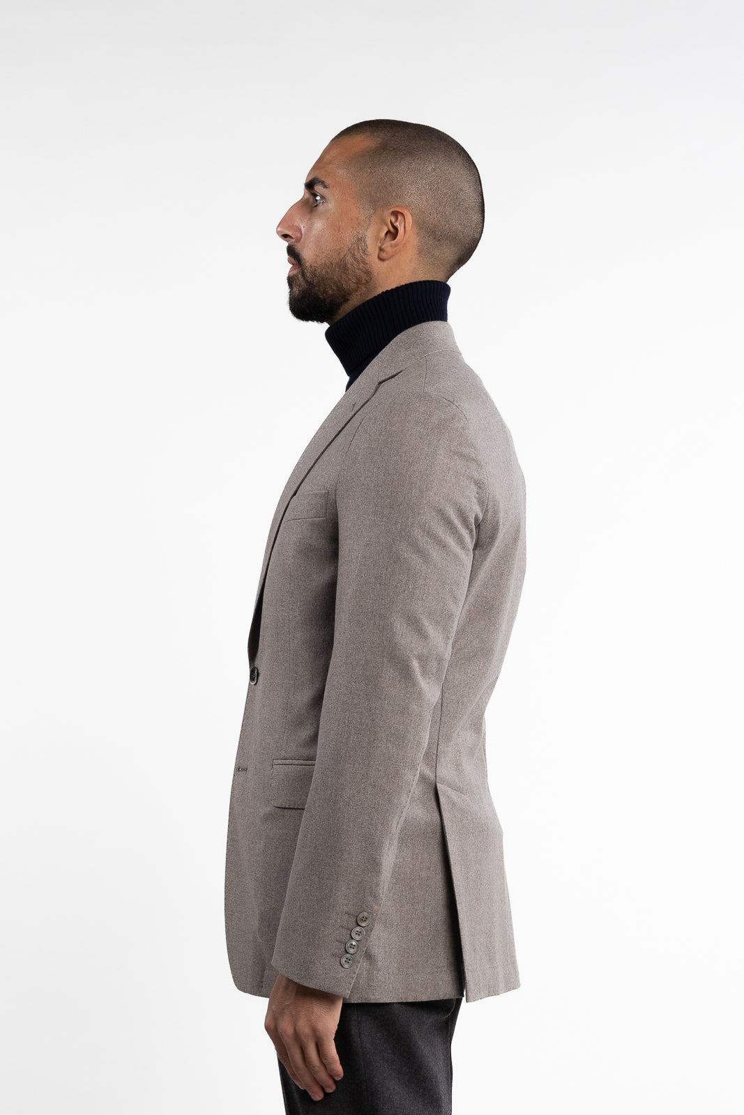 New Sienna Flannel Blazer Beige