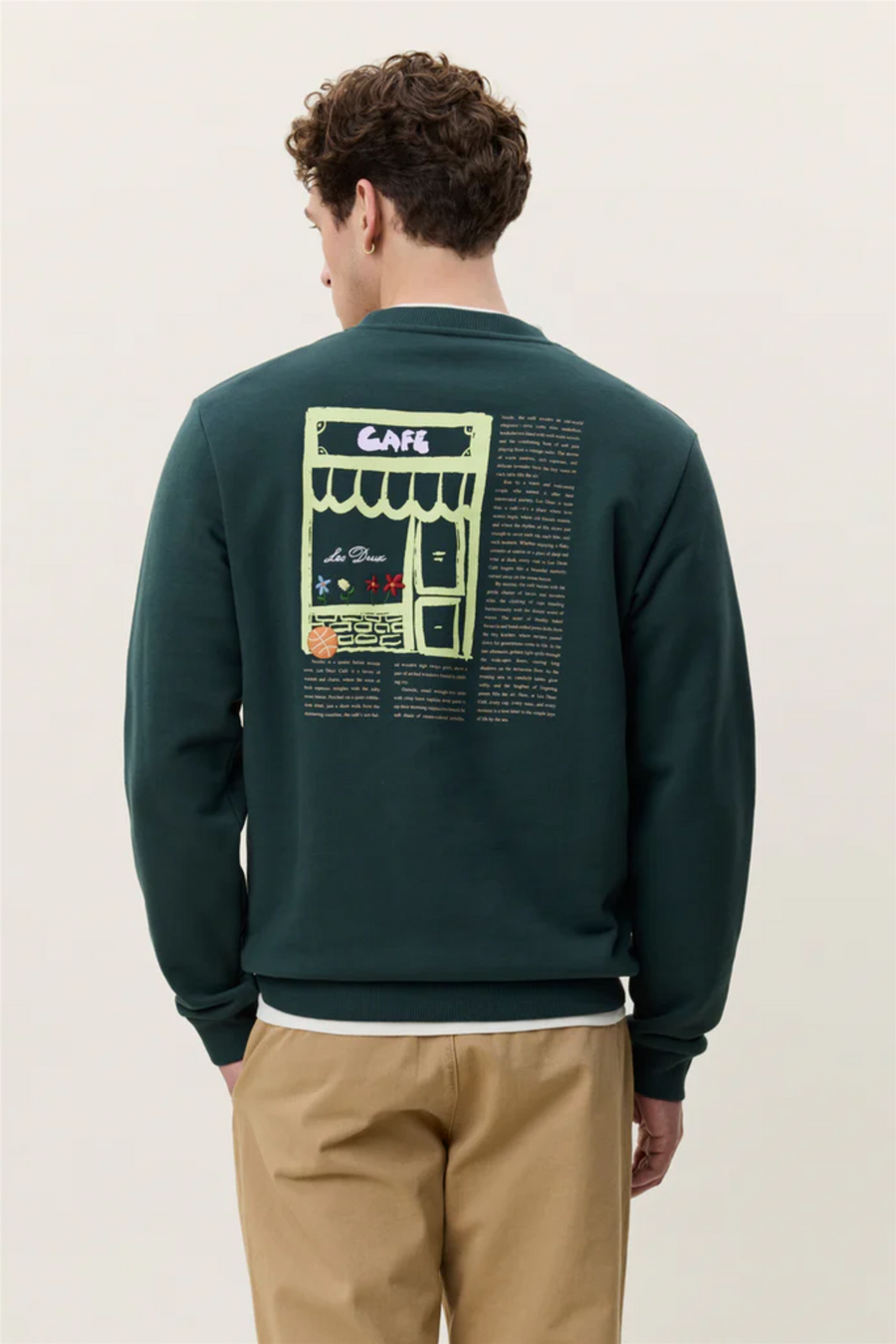 Café Sweatshirt Pine Green