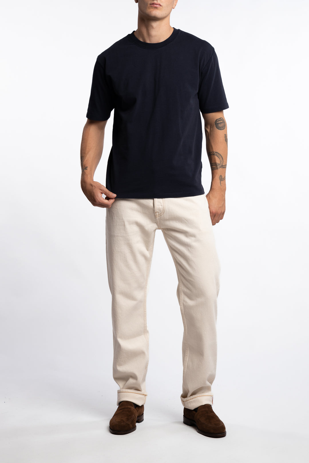 Short Sleeve Hiking T-Shirt Navy