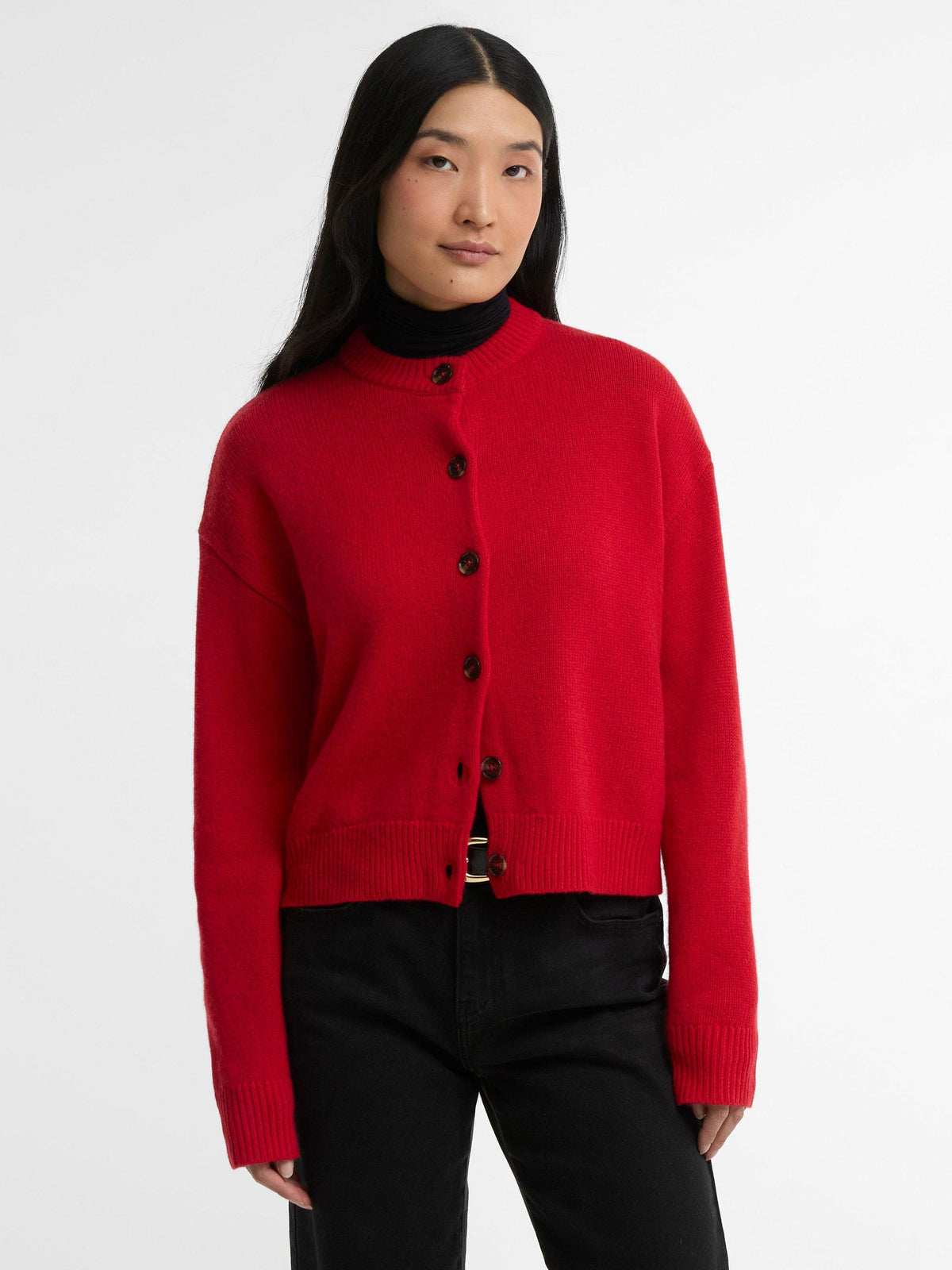 Woodhouse Knitted Cardigan Red - Barbour