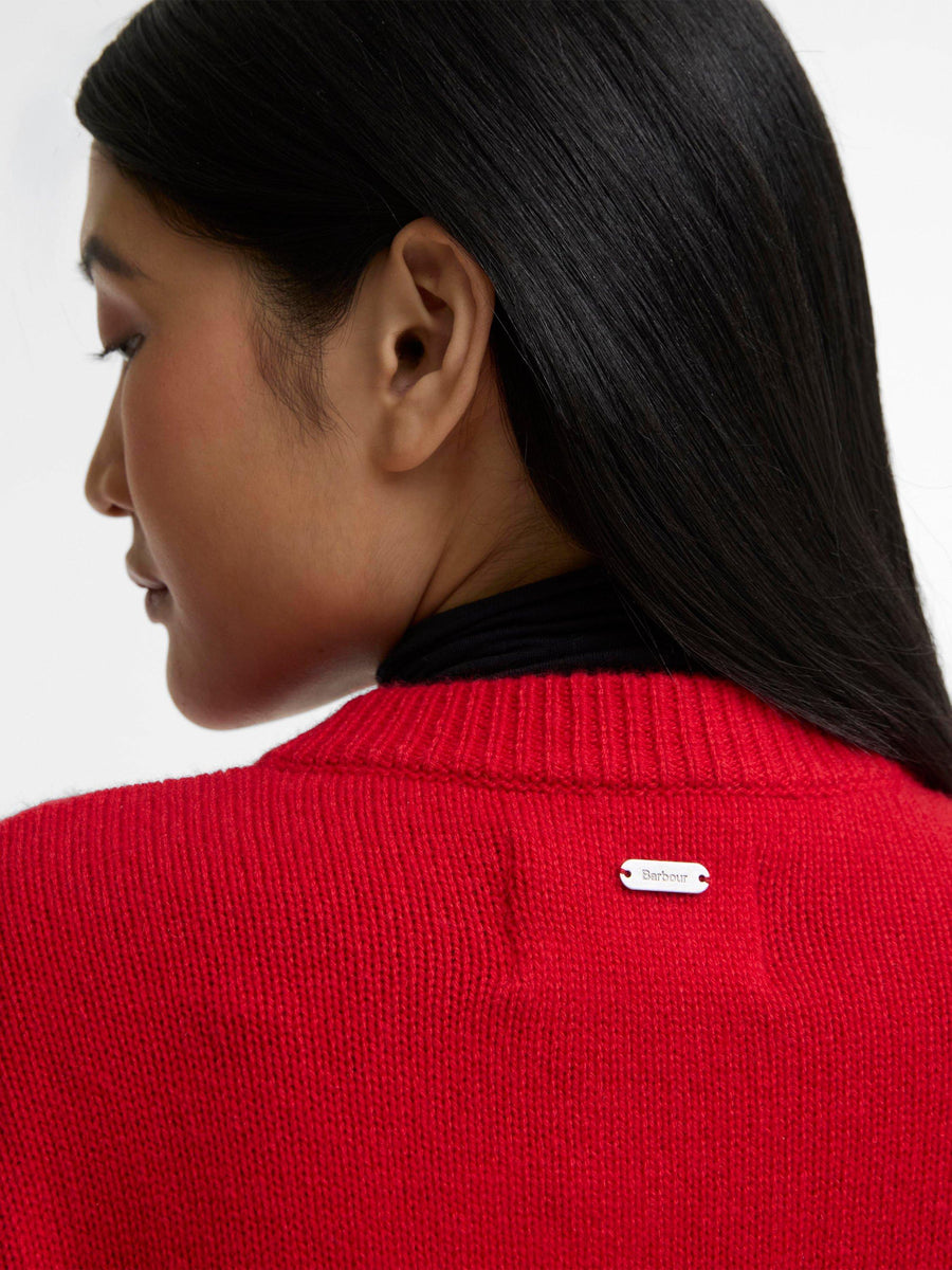 Woodhouse Knitted Cardigan Red - Barbour