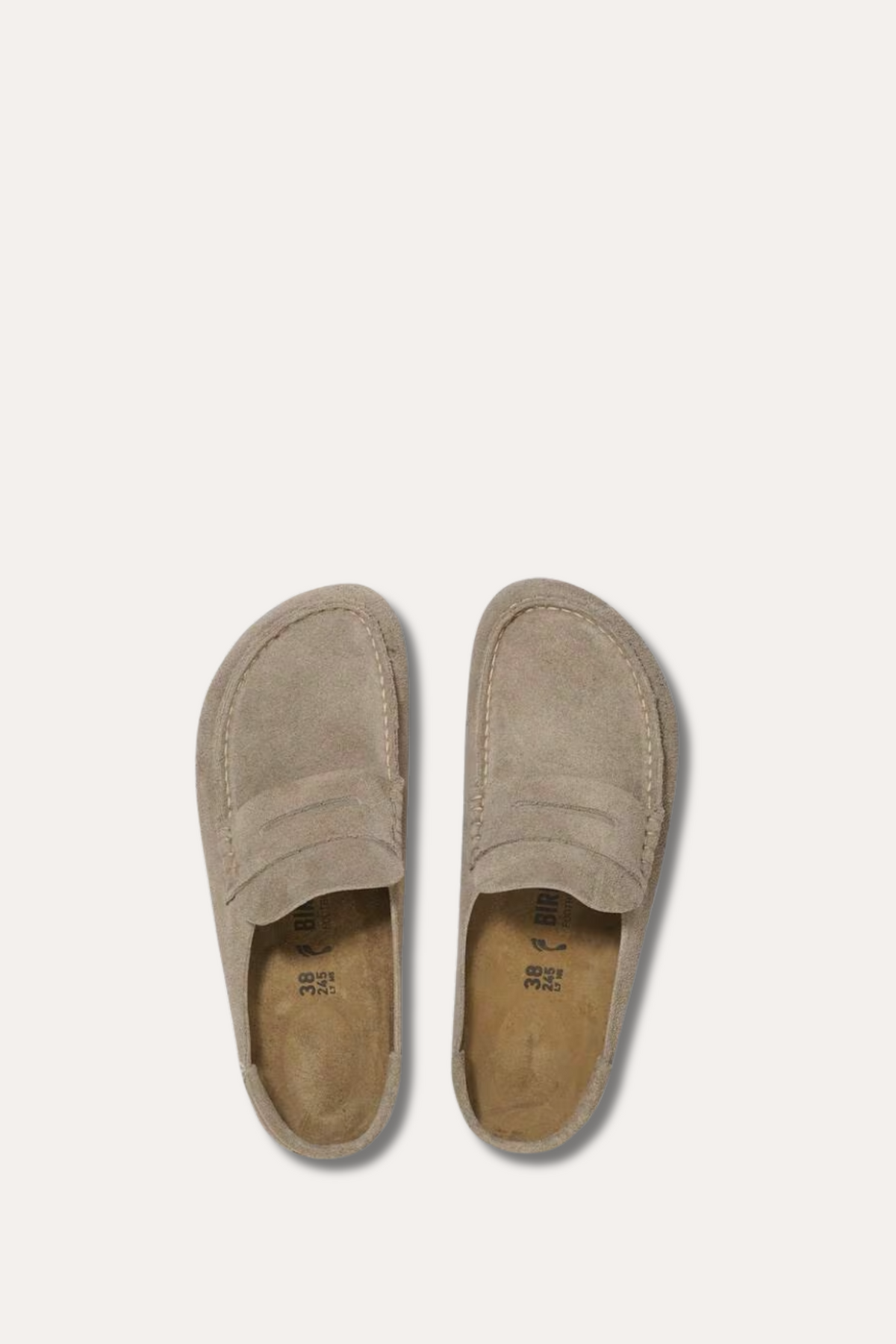 Women's Naples Wrapped Suede Leather Taupe