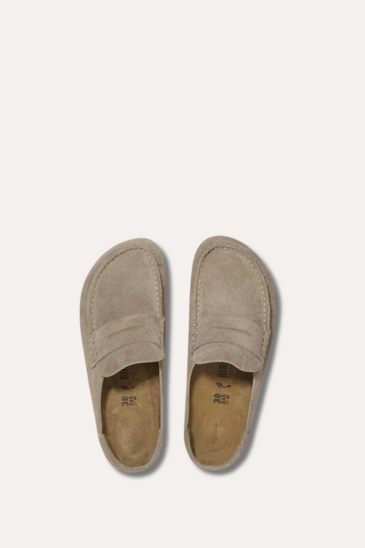 Women's Naples Wrapped Suede Leather- Taupe