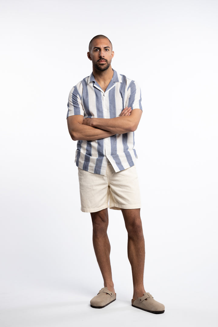 Corduroy Shorts Off White