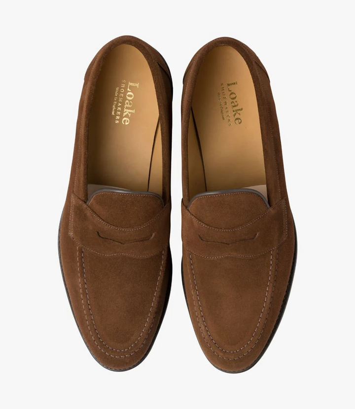 Imperial Penny Loafer Brown Suede
