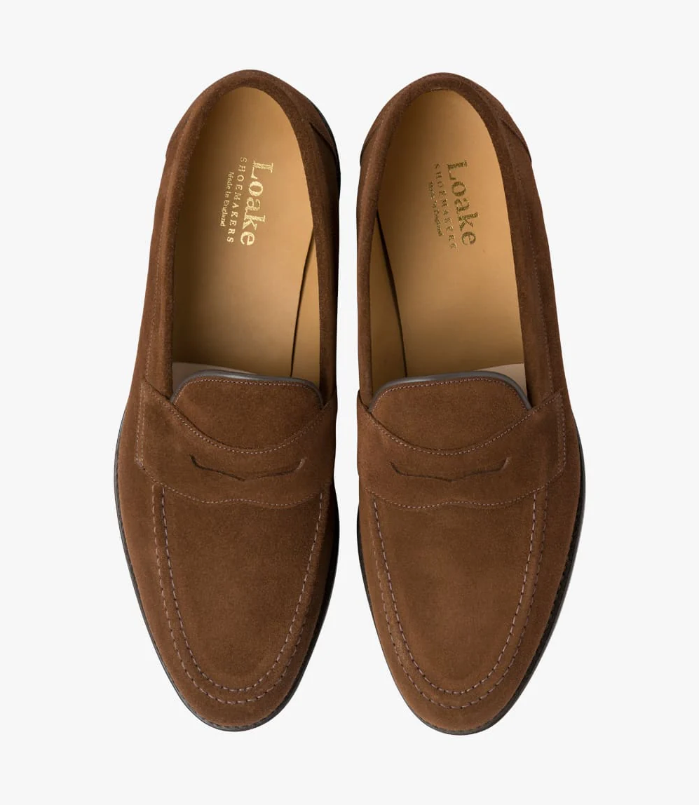 Imperial Penny Loafer Brown Suede