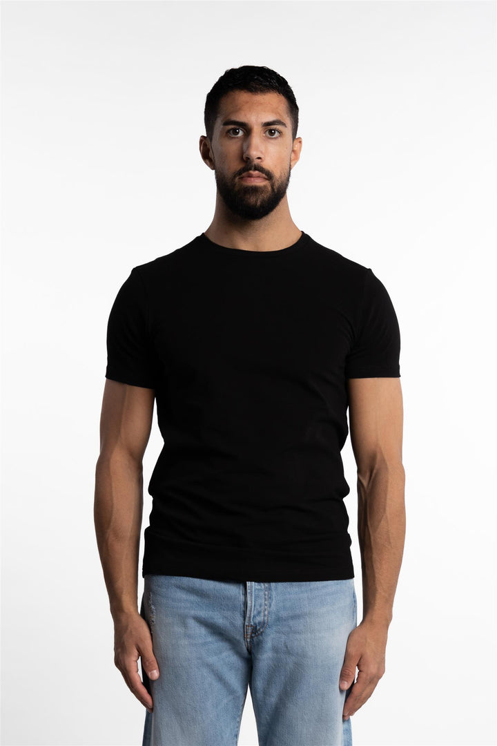 Crew Neck 2-Pack Black