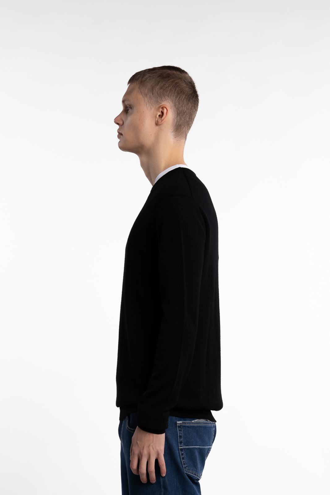 Alfredo Merino Wool Jumper Black