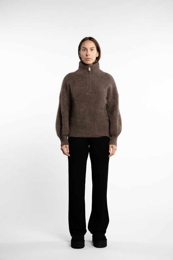 Li Chunky Sweater- Brown