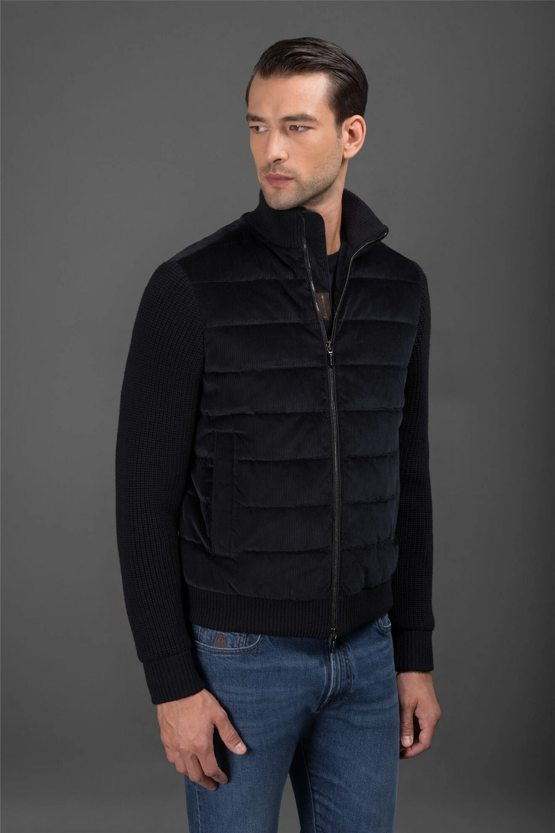 Bucci Blue Corduroy Hybrid Jacket