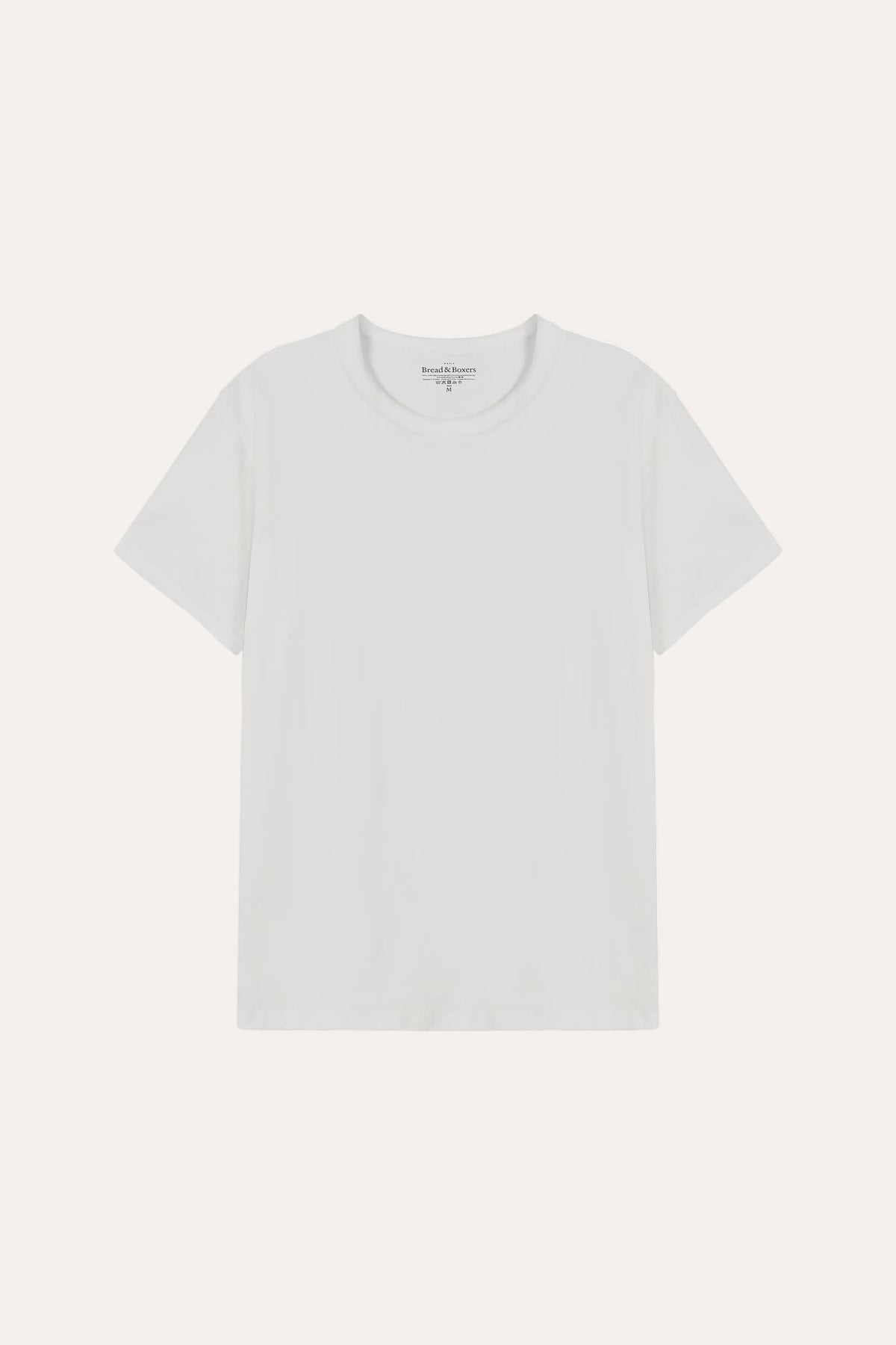 Pima Cotton Crew Neck T-Shirt Ivory
