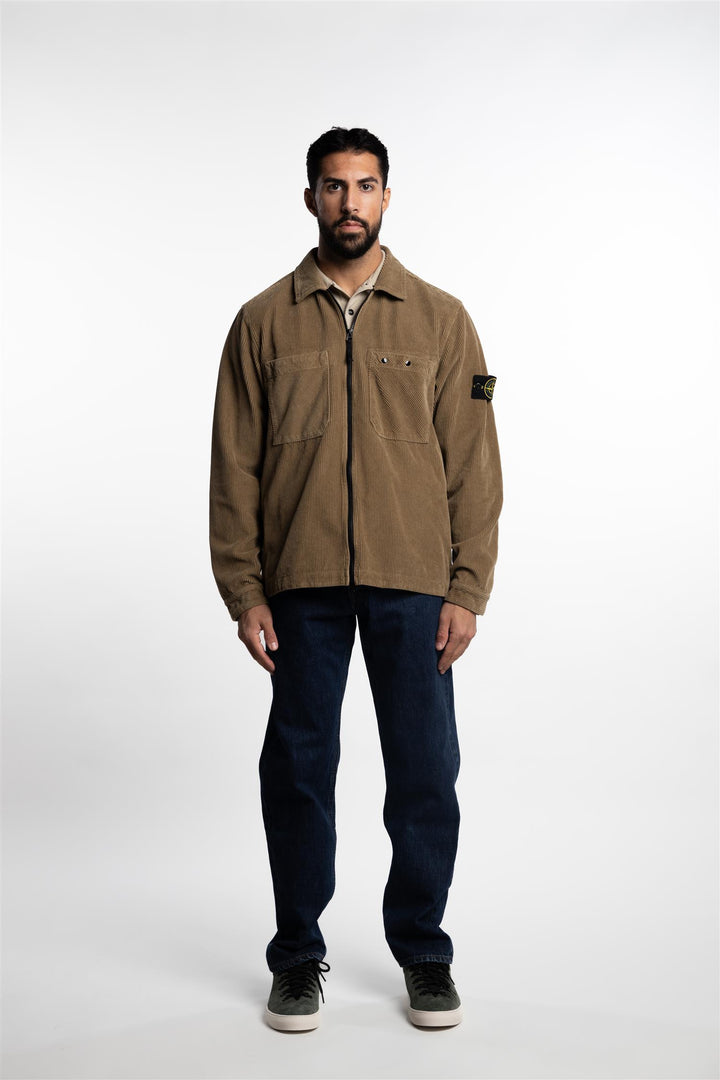 Corduroy Overshirt Beige