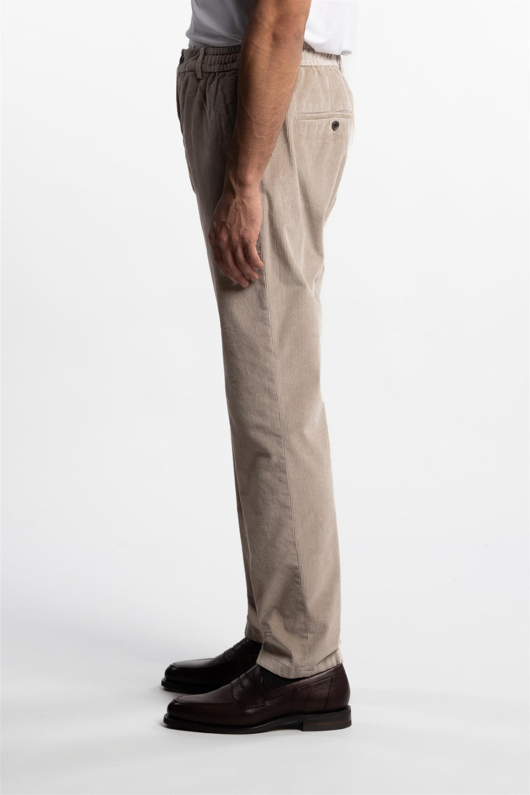 Soft Touch Corduroy Pants Beige