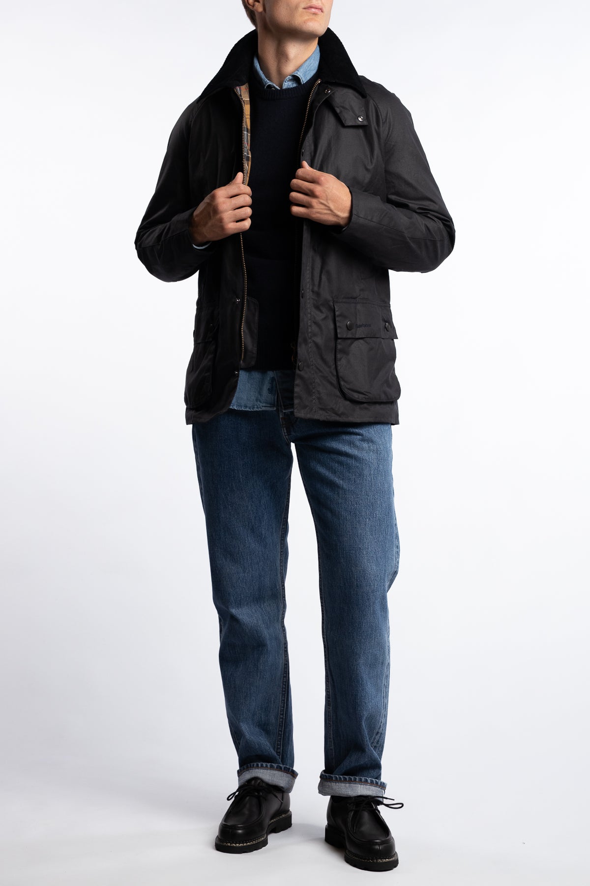 Ashby Wax Jacket Navy