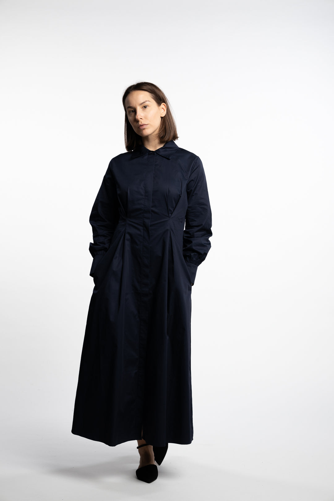 Leandra Dress- Navy