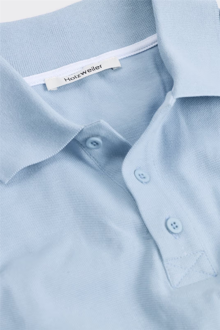 Slim-Fit Pique Polo Shirt Lt. Blue
