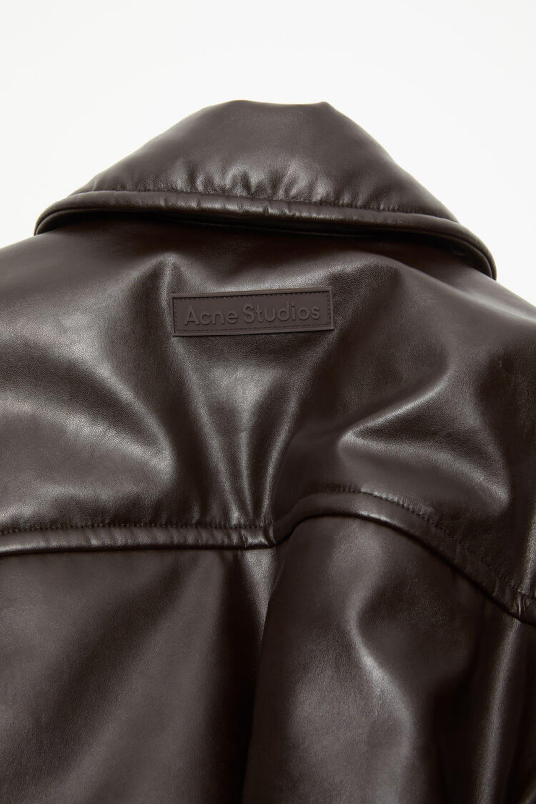 Coated Bomber Jacket- Dark Brown