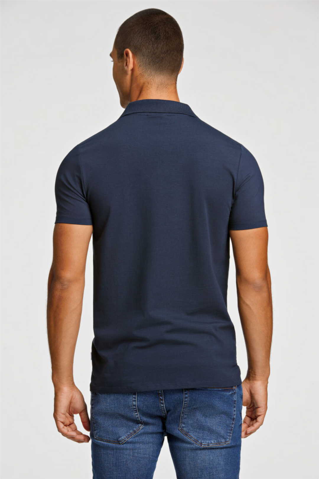 Stretch Polo Shirt S/S Navy