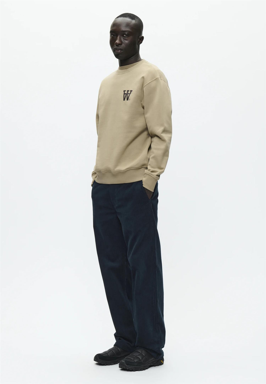 Noel AA Chest Print Sweatshirt Greige