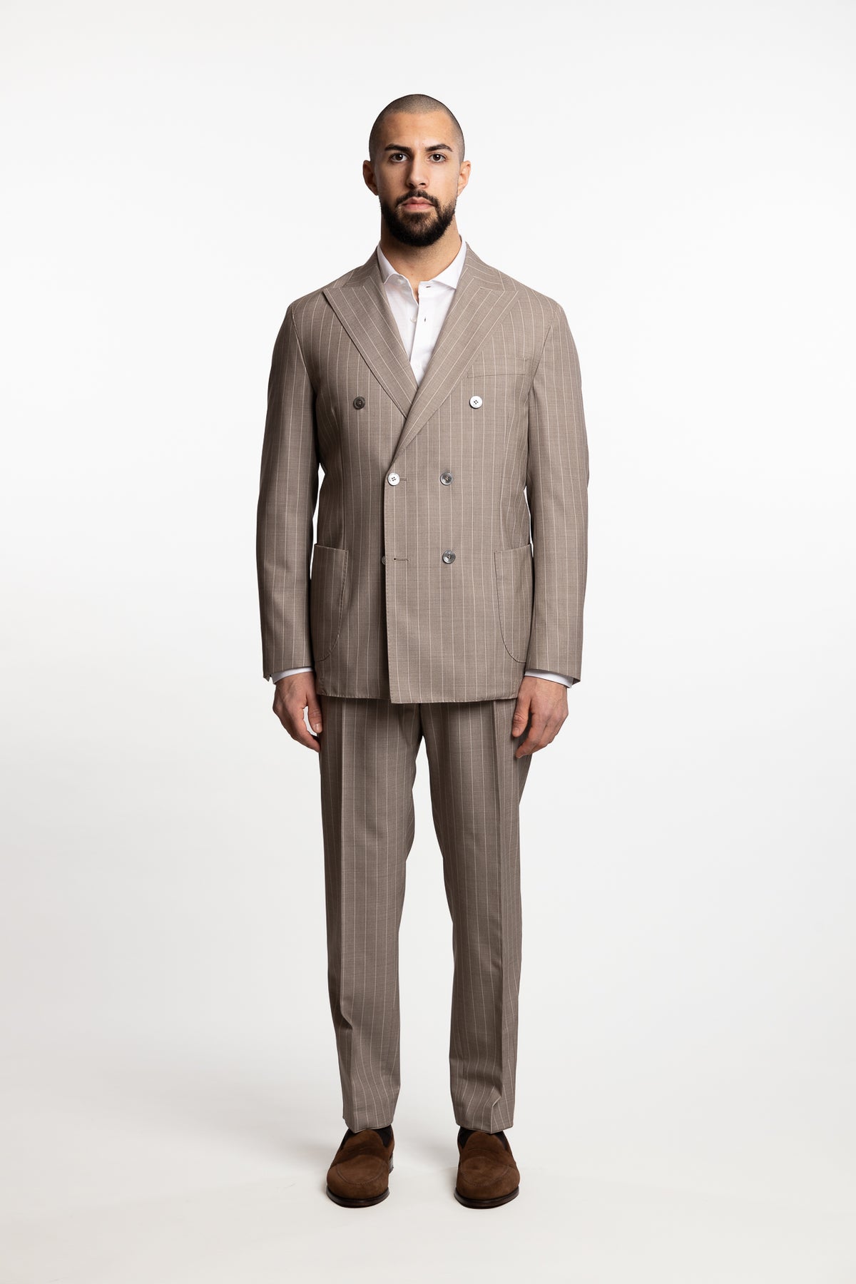 Vicenza DB Wool Blazer Trench Beige