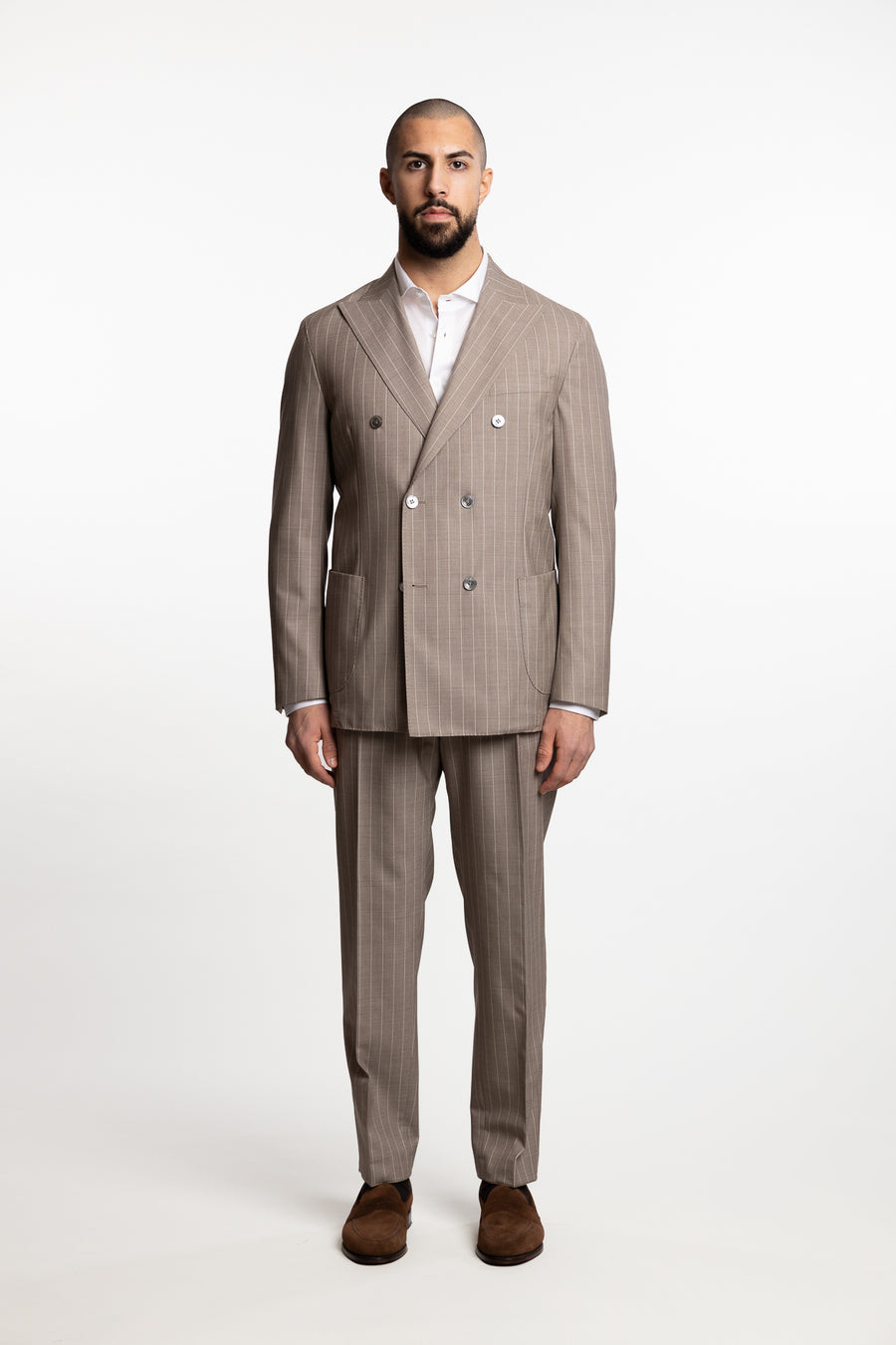 Vicenza DB Wool Blazer Trench Beige