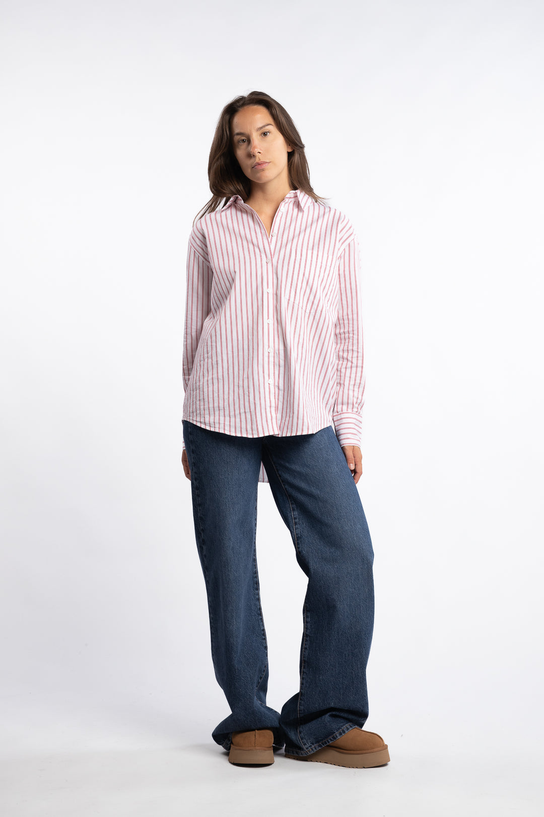 Bibi Stripe Shirt - Red Stripe