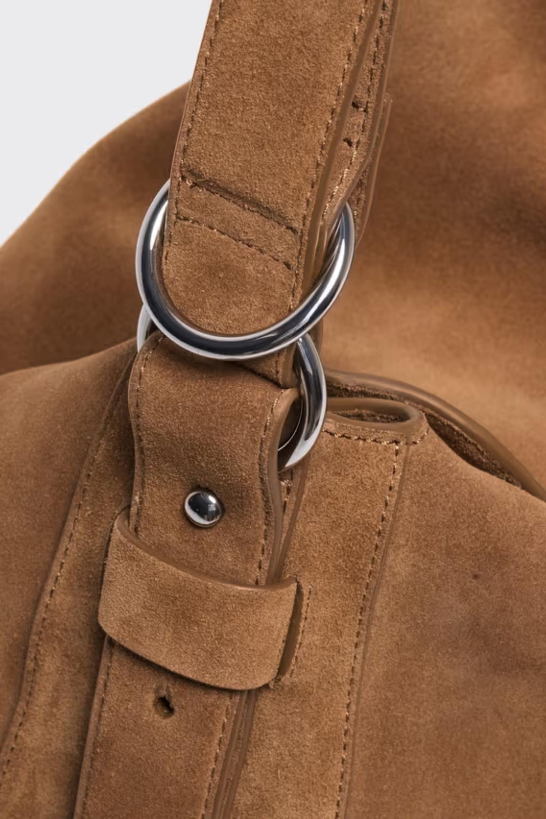 Bud Slouchy Suede Tote - Camel