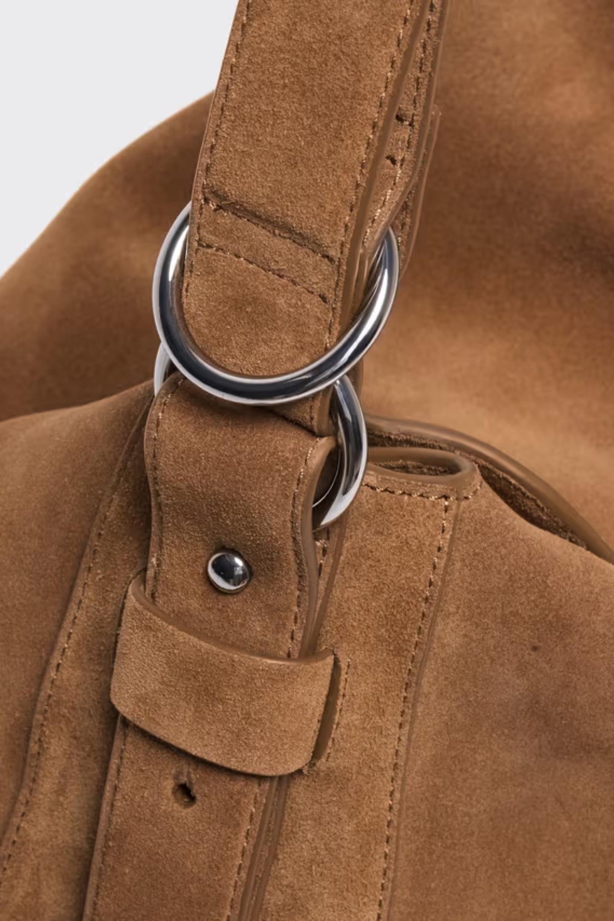 Bud Slouchy Suede Tote - Camel
