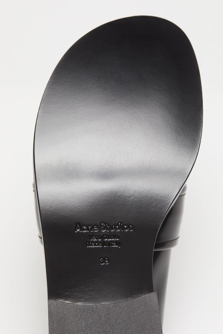 Leather Loafers- Black