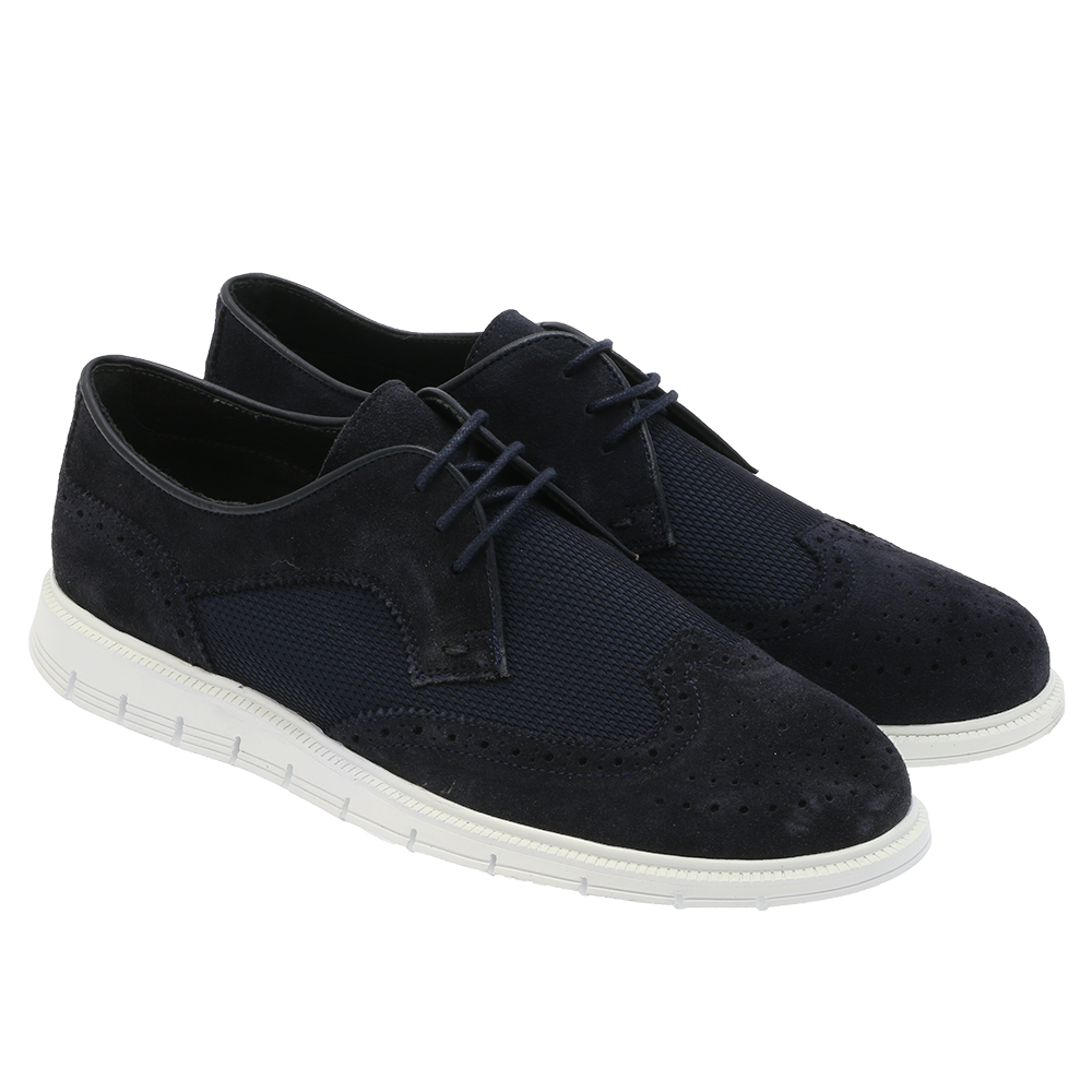 Sport C Brougue Navy Suede
