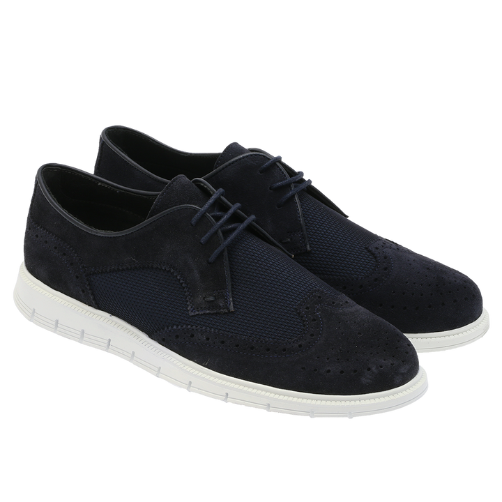 Sport C Brougue Navy Suede