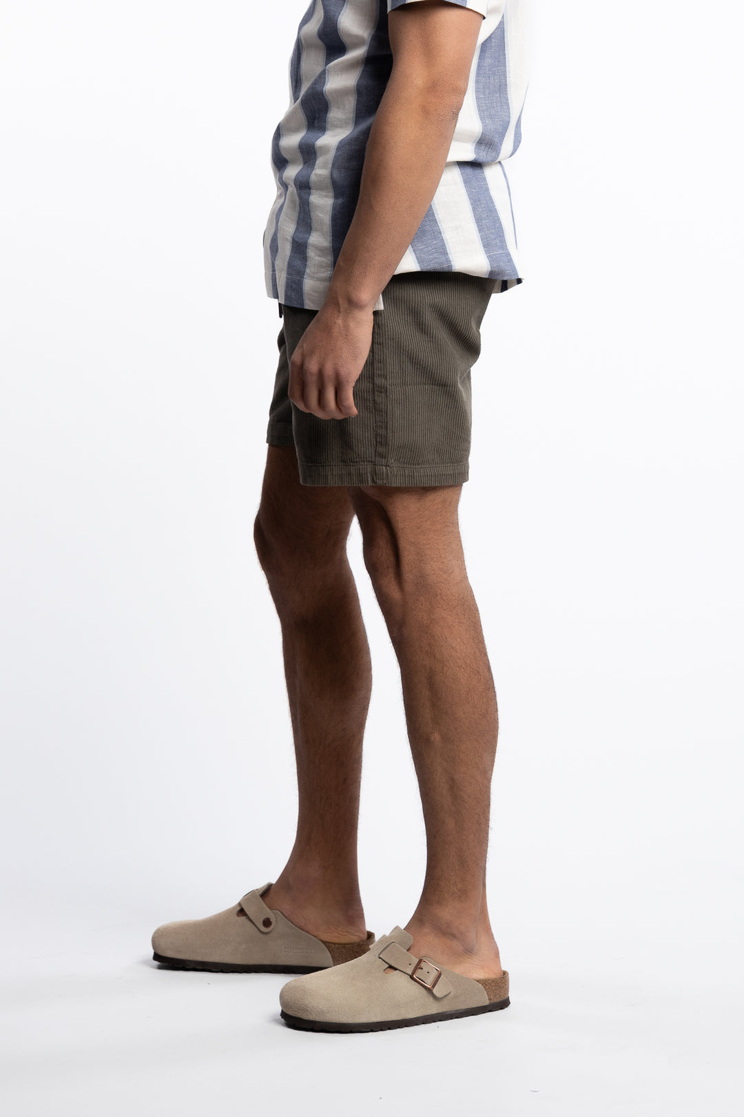 Corduroy Shorts Lt Army