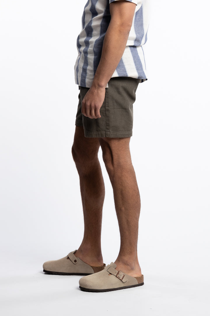 Corduroy Shorts Lt Army