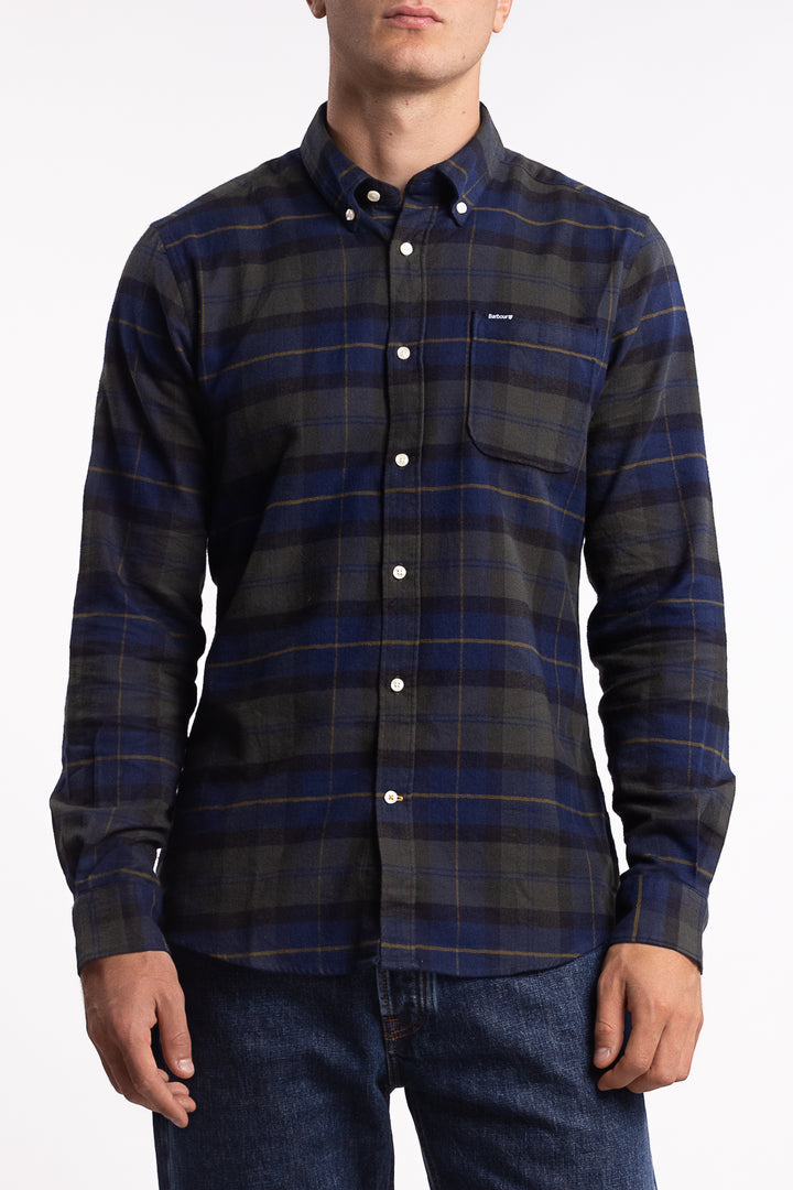 Kyeloch Tailored Long-Sleeved Shirt Olive Night