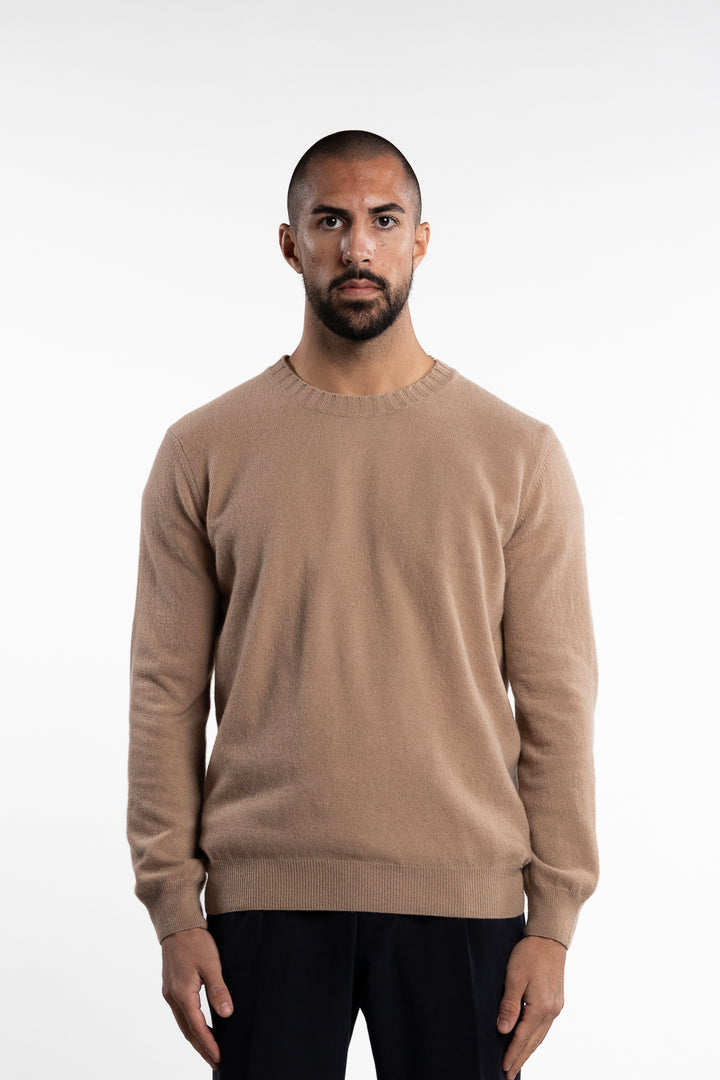 Como Wool/Cashmere Roundneck Camel