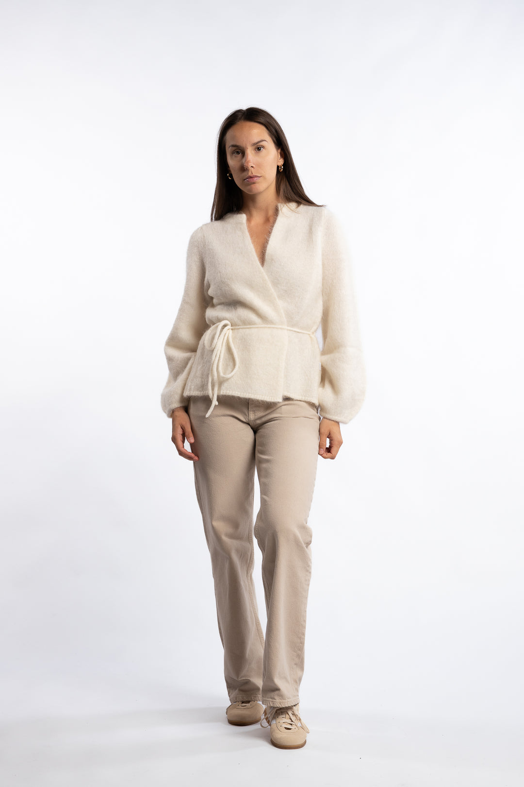 Fredrikke Chunky Cardigan- Bright White